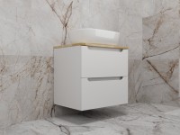 Тумба под раковину Style Line Бали 60 подвесная, белый софт