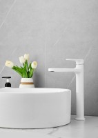 Смеситель для раковины BELZ B713 B11713-8 белый Смеситель для раковины BELZ B713 B11713-8 белый