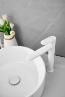 Смеситель для раковины BELZ B713 B11713-8 белый Смеситель для раковины BELZ B713 B11713-8 белый