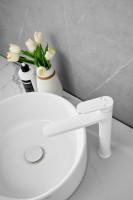 Смеситель для раковины BELZ B713 B11713-8 белый Смеситель для раковины BELZ B713 B11713-8 белый