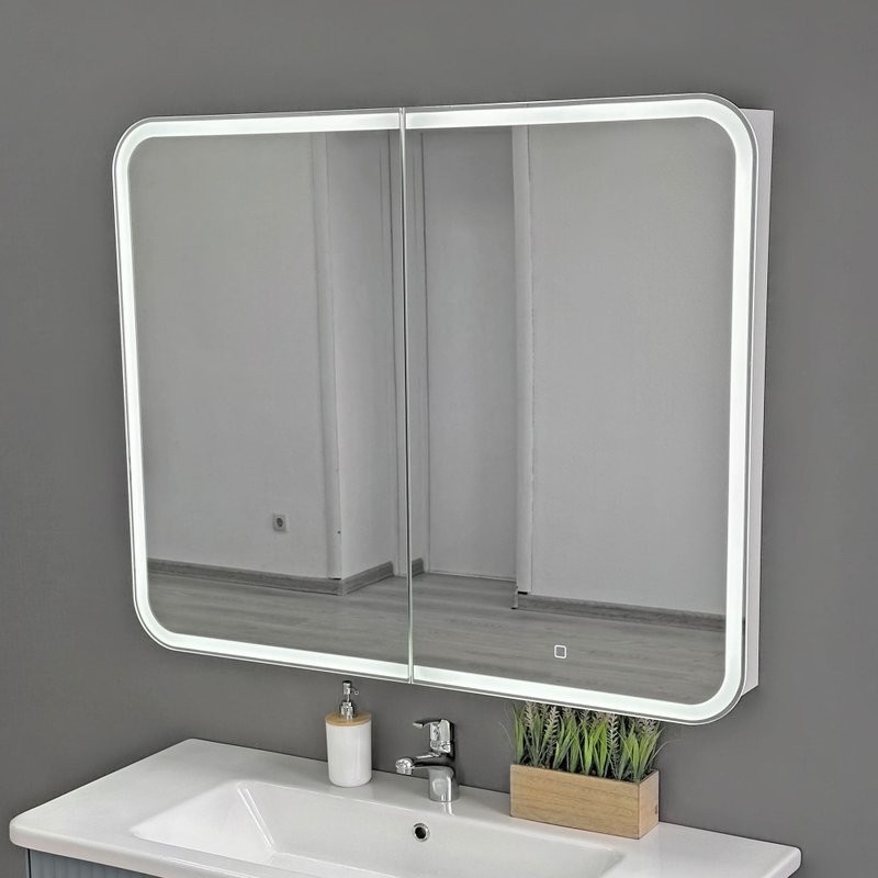 Зеркало-шкаф Alavann Cosmetic Light ALV1175001 100, с подсветкой