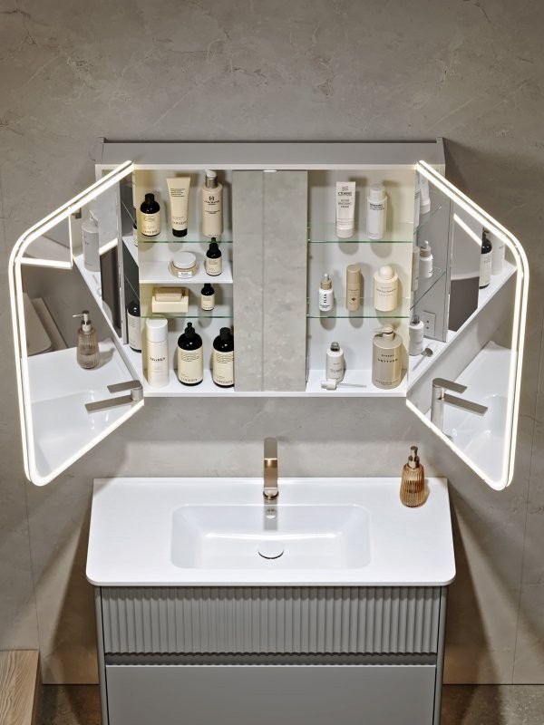 Зеркало-шкаф Alavann Cosmetic Light ALV1175001 100, с подсветкой