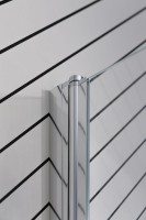 Шторка на ванну Allen Brau Priority 3.31023.00 80 см, профиль хром, стекло прозрачное Optiwhite