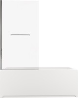 Шторка на ванну Allen Brau Priority 3.31023.00 80 см, профиль хром, стекло прозрачное Optiwhite