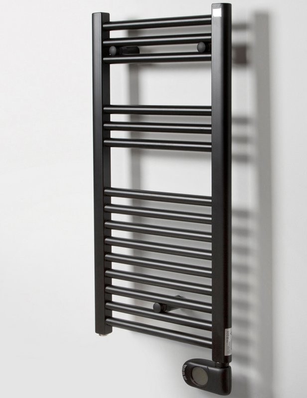 Полотенцесушитель электрический Zehnder Aura PBEBZ-080-040/MQ RAL 9005 matt 80x40 черный