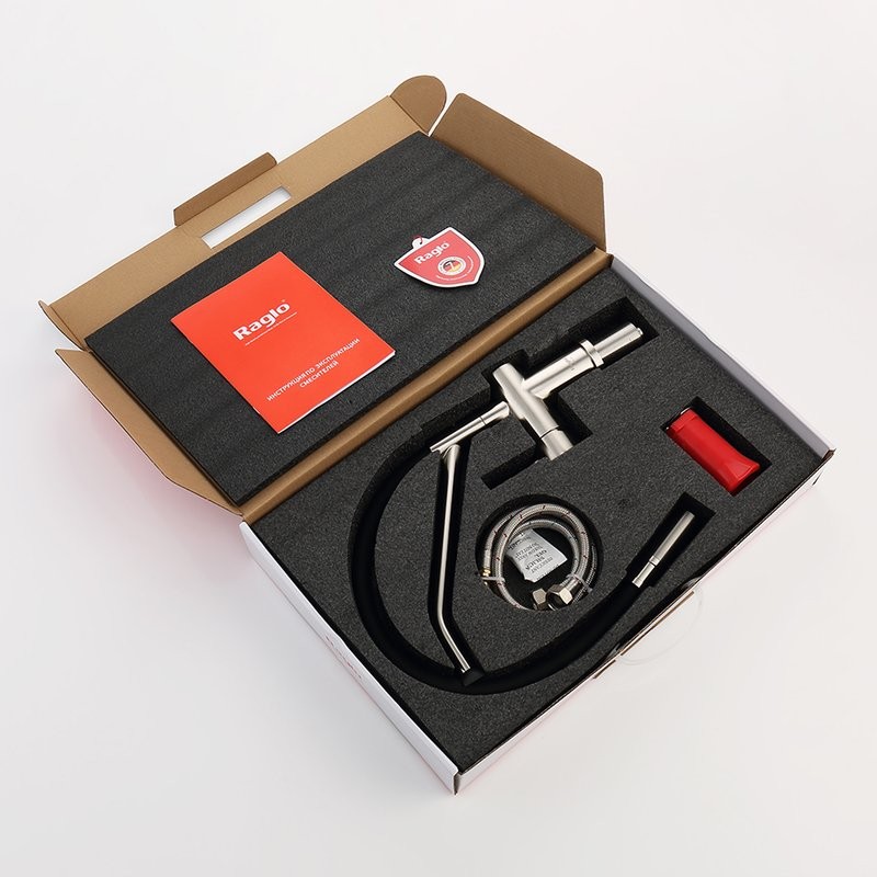 Смеситель для кухни со съемным изливом на магните Raglo R86.41.05, сатин