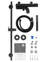 Душевой комплект Wonzon & Woghand Loop WW-311-00-508 черный матовый Душевой комплект Wonzon & Woghand Loop WW-311-00-508 черный матовый