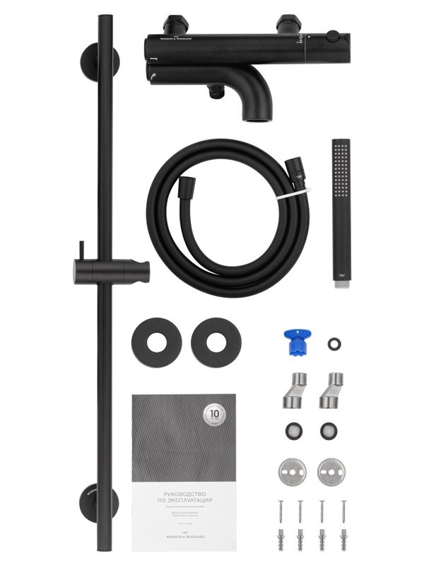 Душевой комплект Wonzon & Woghand Loop WW-311-00-508 черный матовый