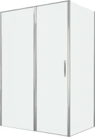 Душевой уголок Allen Brau Priority 140x90, профиль хром, стекло прозрачное