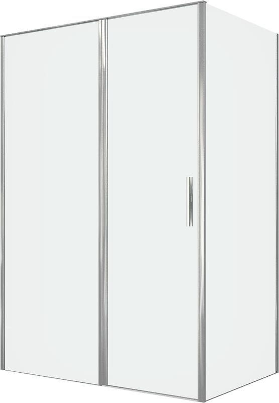Душевой уголок Allen Brau Priority 140x90, профиль хром, стекло прозрачное
