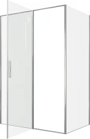 Душевой уголок Allen Brau Priority 140x90, профиль хром, стекло прозрачное