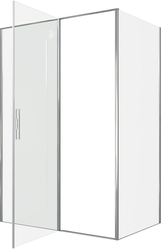 Душевой уголок Allen Brau Priority 140x90, профиль хром, стекло прозрачное