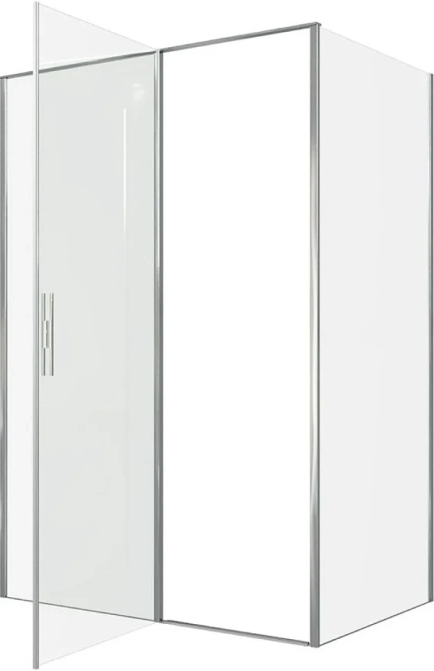 Душевой уголок Allen Brau Priority 140x90, профиль хром, стекло прозрачное