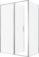 Душевой уголок Allen Brau Priority 140x90, профиль хром, стекло прозрачное