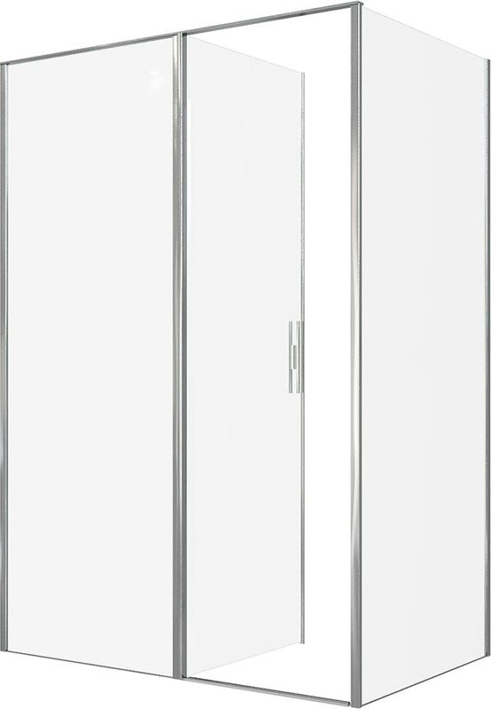 Душевой уголок Allen Brau Priority 140x90, профиль хром, стекло прозрачное