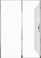 Душевой уголок Allen Brau Priority 140x90, профиль хром, стекло прозрачное