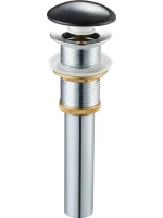 Донный клапан для раковины SantiLine SL-104 без перелива, черный