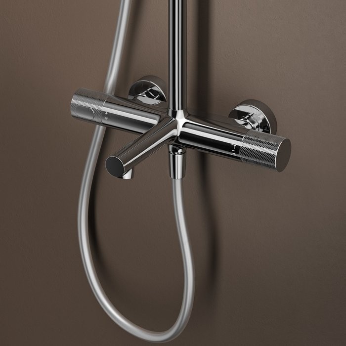 Душевая стойка IDDIS Duna DUNSBSTi06 глянцевый хром