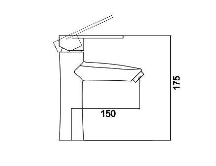Смеситель для раковины Fmark FS16629 сатин