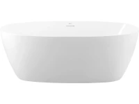 Акриловая ванна BelBagno BB414 170x80 см, отдельностоящая, белая, овальная, со сливом-переливом, с донным клапаном