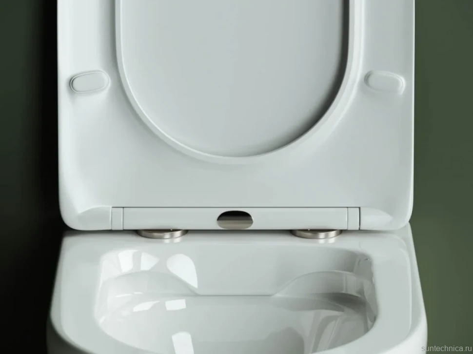 Комплект Унитаз подвесной Ceramicanova Highlight Rimless CN1804 с микролифтом, безободковый + Инсталляция STWORKI + Кнопка 230823 хром матовый