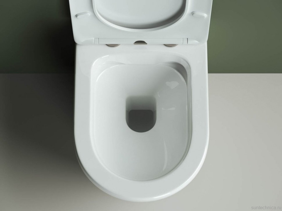 Комплект Унитаз подвесной Ceramicanova Highlight Rimless CN1804 с микролифтом, безободковый + Инсталляция STWORKI + Кнопка 230823 хром матовый