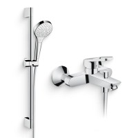 Душевой комплект Смеситель Hansgrohe Logis Loop Logis loop 71244000 + Гарнитур Crometta Vario 900 26536400