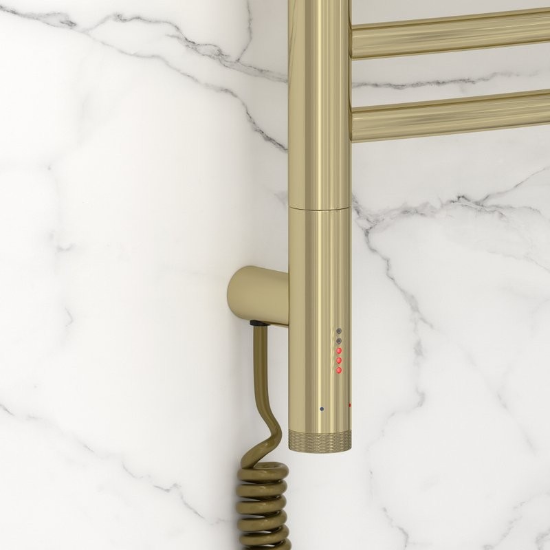 Полотенцесушитель электрический Сунержа Богема 3.1 020-6002-1050 110x55 см, подключение слева, шампань, лесенка