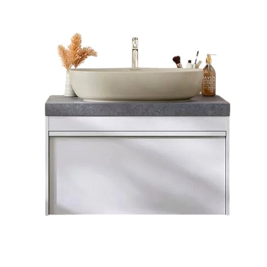 Тумба под раковину без столешницы KERAMA MARAZZI Modula 80 подвесная, глянцевая белая