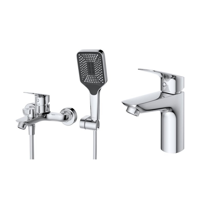 Комплект для ванной BelBagno Due DUE-VASM/LVM-CRM хром