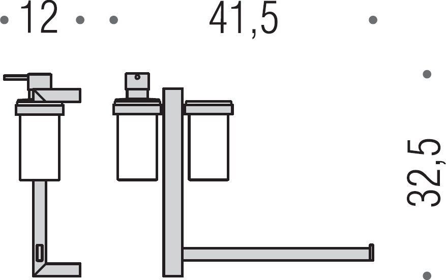 Стойка Colombo Design Units B9121.D.CR-VAN