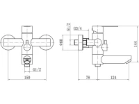 Душевая стойка Fashun A52401N-8A белая Душевая стойка Fashun A52401N-8A белая