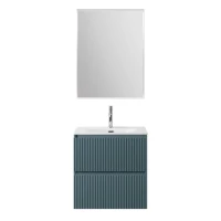 Мебель для ванной комнаты BelBagno Uno-mini 70 подвесная, 2 ящика, матовая голубая