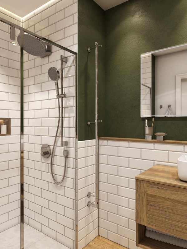 Душевая система скрытого монтажа для душа с термостатом, лейка, верхний душ, хром AQUAme AQM8403CR