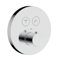 Душевая система скрытого монтажа для душа с термостатом, лейка, верхний душ, хром AQUAme AQM8403CR