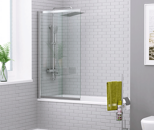 Шторка на ванну Wasserkraft Dill 61S02-100 WasserShutz 100