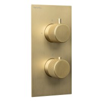 Термостатический смеситель встраиваемый Splendy Passion PA204U2T2GM С ВНУТРЕННЕЙ ЧАСТЬЮ, золото матовое