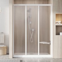 Душевая дверь в нишу Ravak Supernova ASDP3-130, Grape, 200, профиль белый