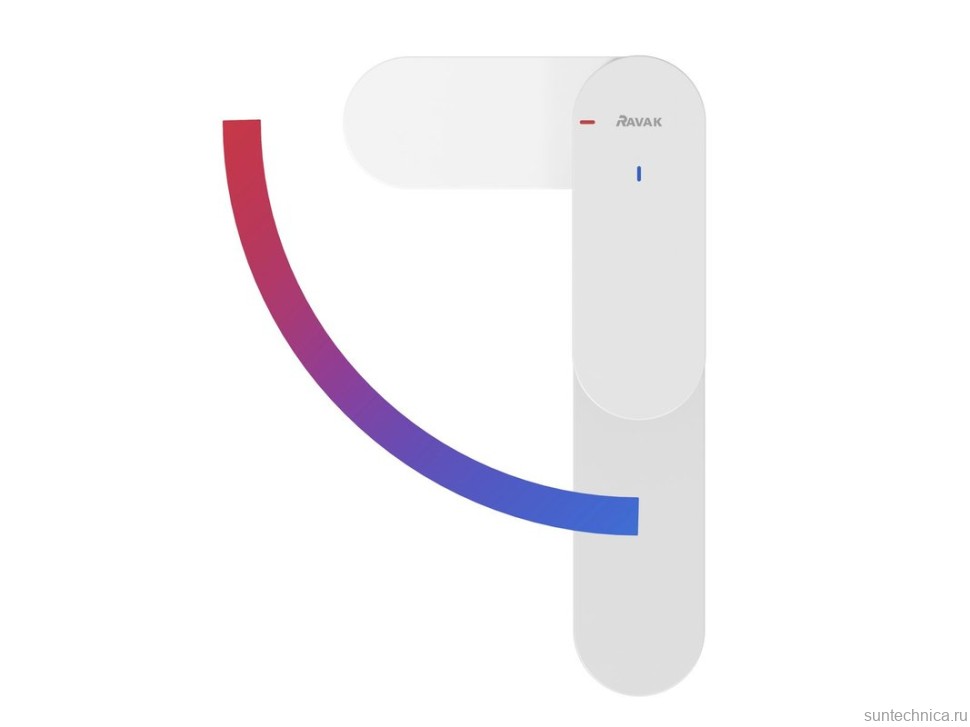 Смеситель для раковины Ravak Eleganta EL 015.11WV BeCool, белый вельвет