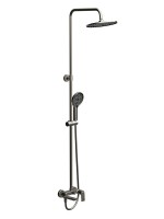 Душевая стойка BelBagno Marino MARINO-VSCM-GM оружейная сталь