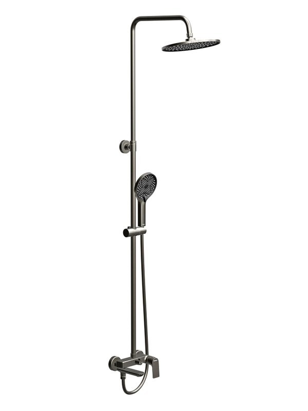 Душевая стойка BelBagno Marino MARINO-VSCM-GM оружейная сталь