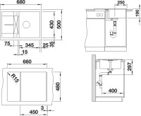 Мойка кухонная Blanco Metra 45S Compact 519581 кофе