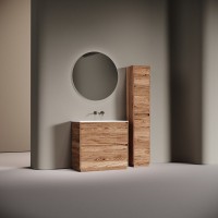 Тумба с раковиной Sancos Libra Floor 90 напольный, дуб чарльстон, раковина СN7019wx