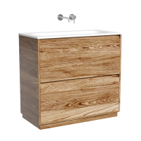 Тумба с раковиной Sancos Libra Floor 90 напольный, дуб чарльстон, раковина СN7019wx