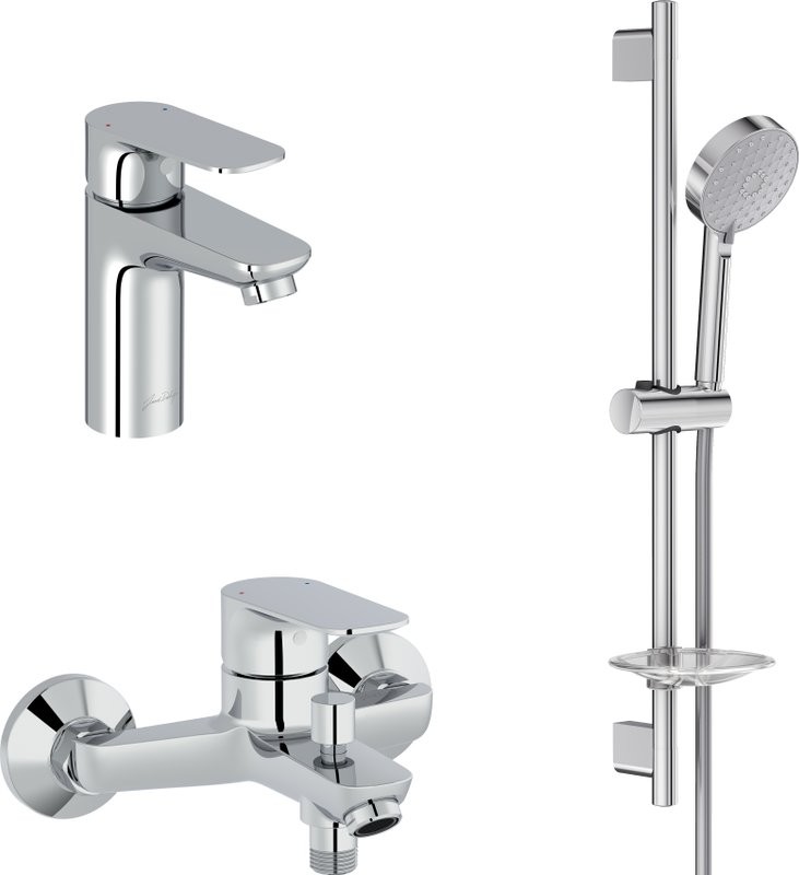 Комплект для ванной Jacob Delafon Oscar E29842-CP + E29844-CP + E99898RU-CP