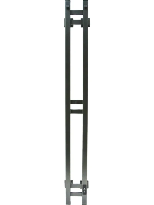 Полотенцесушитель электрический Comfysan Alto-K EC-2 120x15 см, подключение справа, титановый графит, I-образный, из стали