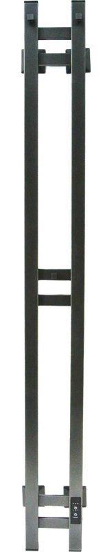 Полотенцесушитель электрический Comfysan Alto-K EC-2 120x15 см, подключение справа, титановый графит, I-образный, из стали