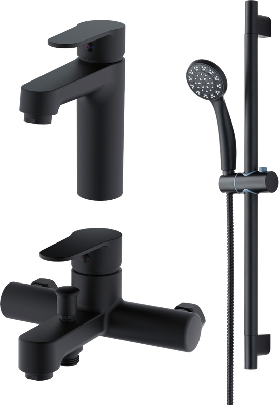 Комплект для ванной Orange One Life P07-511b черный