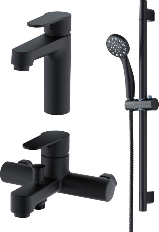 Комплект для ванной Orange One Life P07-511b черный