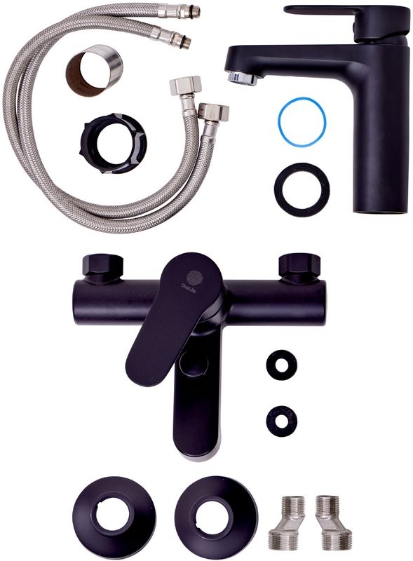 Комплект для ванной Orange One Life P07-511b черный